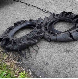 Truck tyre travelled too far